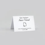 Gefaltete Platzhalter 7,5 x 5,5 cm