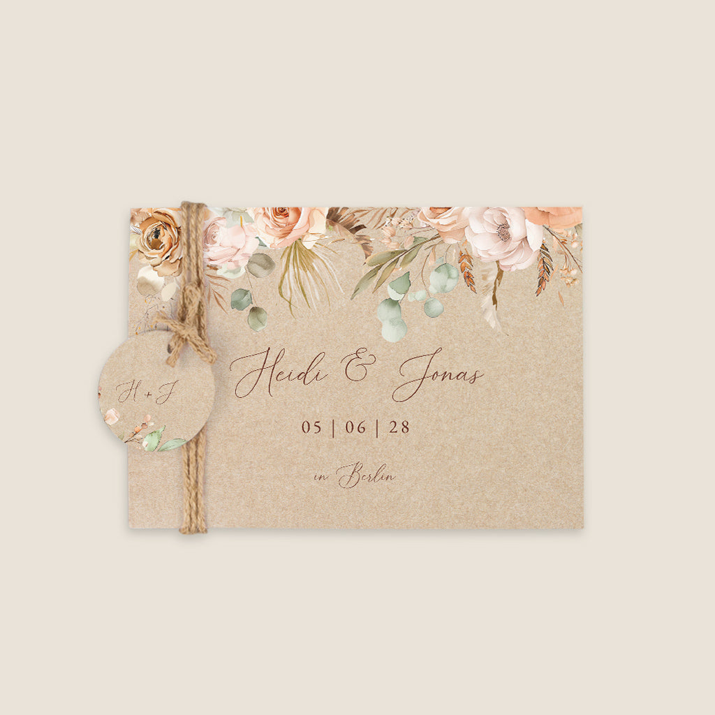 faire-part mariage boheme
