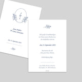 Pflanze und Monogramm