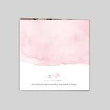 Kleiner Ozean in rosa Aquarell