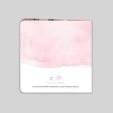 Kleiner Ozean in rosa Aquarell