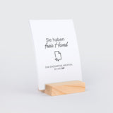 Fotokalender zum Aufstellen auf einem Holzständer für fachleute