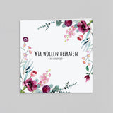 Dunkle Wildblumen